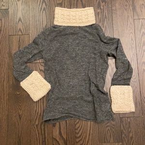 Tory Burch Grey Turtleneck Sweater